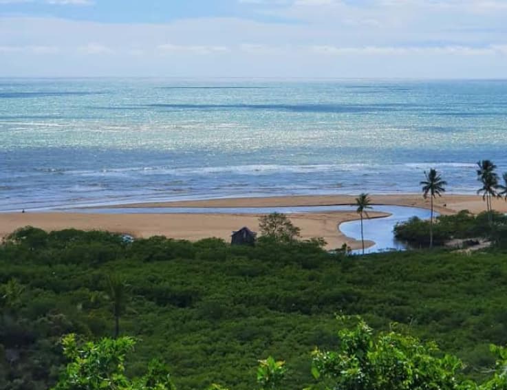 Vista panorâmica de Trancoso, no litoral sul da Bahia.