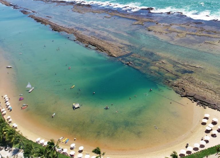 Praia de Muro alto no nordeste brasileiro
