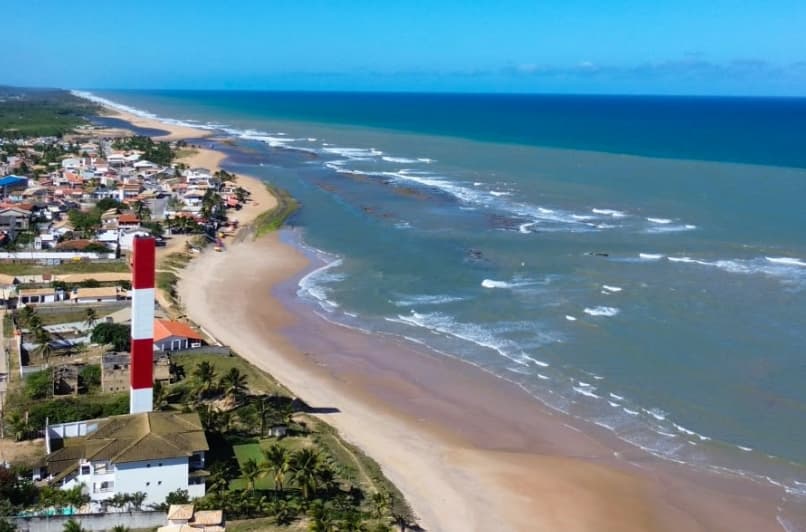 Praia de Subaúma, onde está localizado o Nanö Beach Hotel.